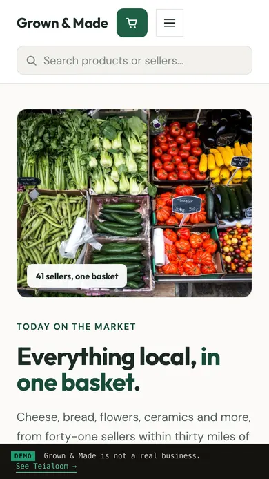 Grown & Made. Makers marketplace · Sheffield