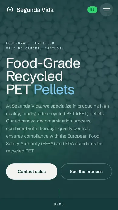 Segunda Vida. PET recycling · Northern Portugal